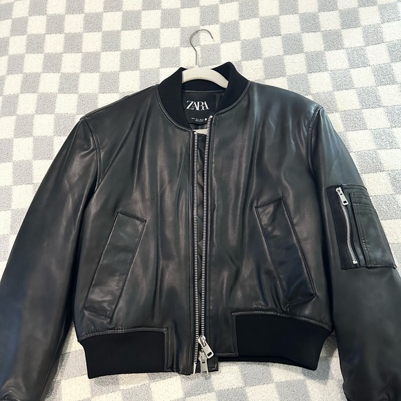 ZARA vegan leather jacket - NEVER WORN! - Picture 1 of 3